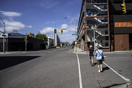Walking down the streets in Thunder Bay, Ontario thumbnail