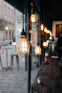 selective focus photography of pendant lamps thumbnail