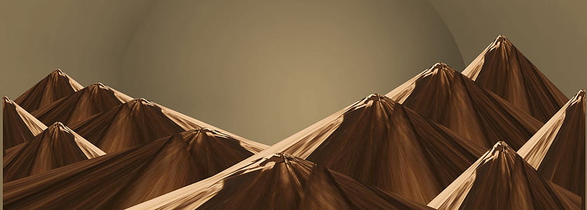 painting of brown mountains thumbnail