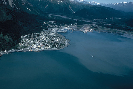 Aerial view of Seward, Alaska Bay thumbnail