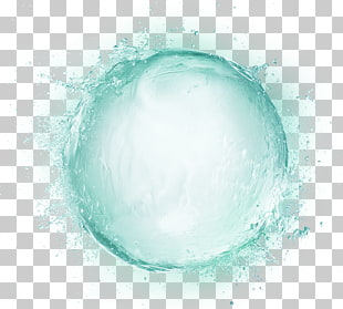 Icon, Green fresh water droplets effect elements, bubble illustration PNG clipart