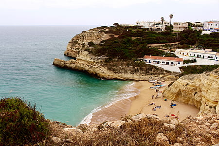 high angle photography of cove island during daytime thumbnail