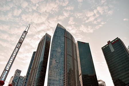 low angle photography of high rise building thumbnail