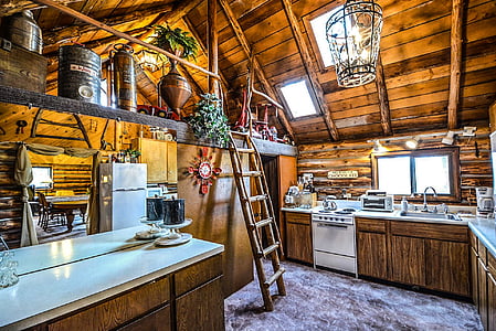 brown wooden house interior photo thumbnail