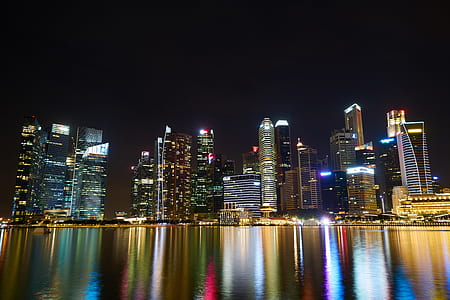 Shanghai skyline during nighttime thumbnail