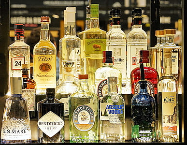 assorted liquor bottle lot thumbnail