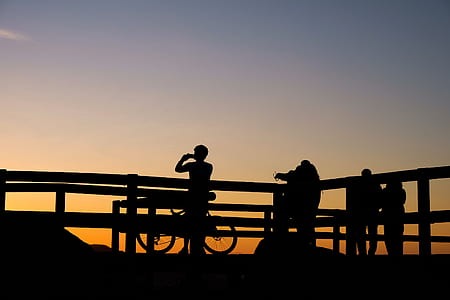 bridge, fence, bike, bicycle thumbnail
