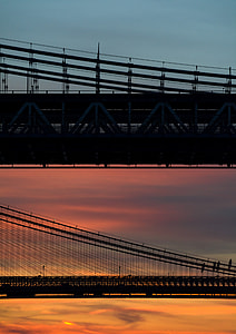 two bridges during sunset thumbnail