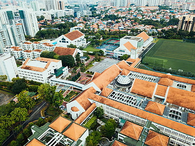 aerial photo of buildings thumbnail