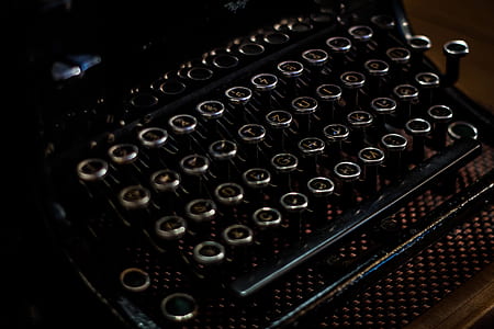 closeup photo of gray typewriter thumbnail