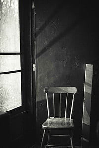 windsor chair leaning on door thumbnail