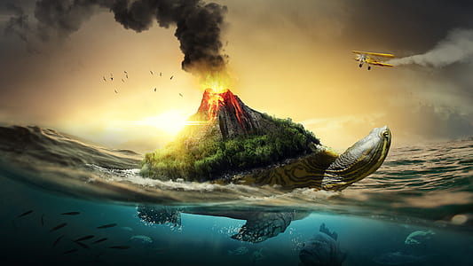 turtle island wallpaper thumbnail