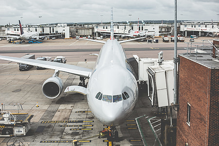 Airplane Waiting for Departure in the Airport thumbnail