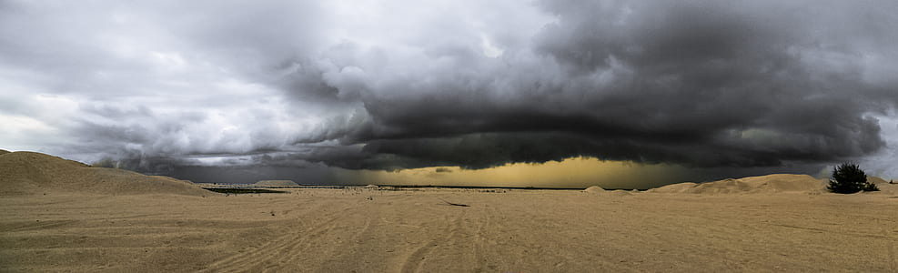 nature, sand, clouds, desert thumbnail