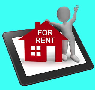 For Rent House Tablet Showing Rental Or Lease Property thumbnail