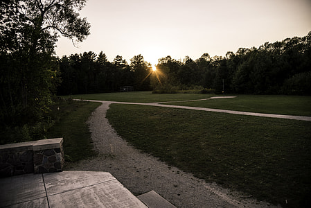 Landscape at Sunset at J.W. Wells State Park, Michigan thumbnail