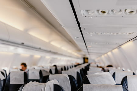 Interior of the passenger airplane thumbnail