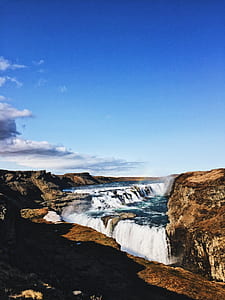 scenery of hills and waterfall thumbnail