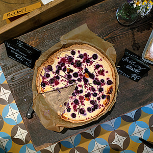 Curd cake with cherries thumbnail