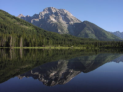 reflecting trees and mountain thumbnail