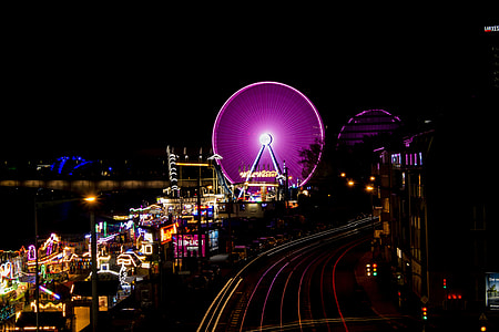 Ferris Wheel, Long Time Exposure thumbnail
