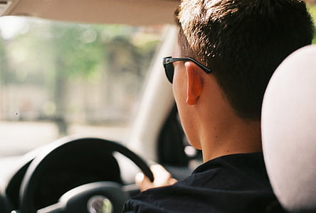 man driving car thumbnail