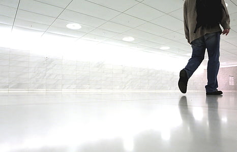 person walking in room thumbnail