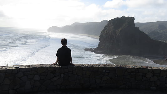 Boy Sitting on the Wall thumbnail
