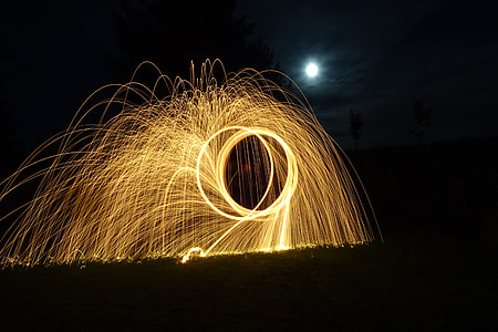 time lapse photography of gold lights thumbnail