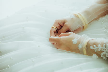 woman wearing white bridal gown thumbnail