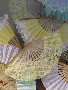 assorted-color hand fan lot thumbnail