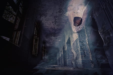 ghost on wall painting thumbnail