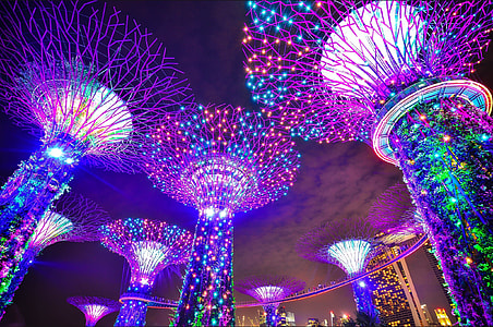 purple, blue and green tower Lights thumbnail