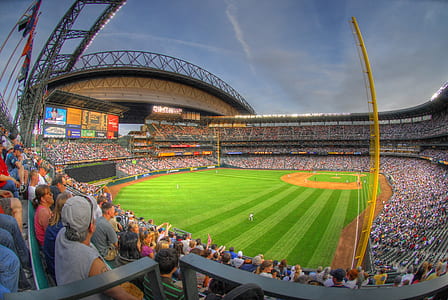 baseball stadium fish eye lens photography thumbnail