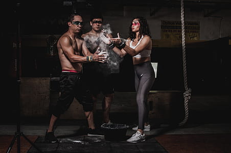 Three People in a Gym thumbnail
