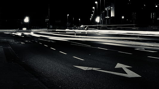 timelapse photography of road at nighttime thumbnail