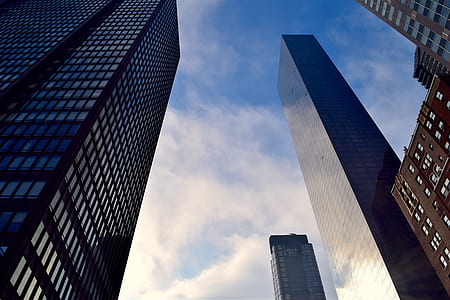 low-angle photograph of city high-rise buildings thumbnail
