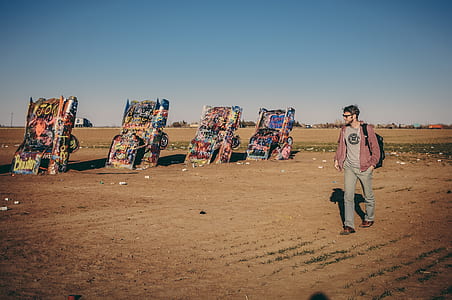 cars, man, person, art thumbnail