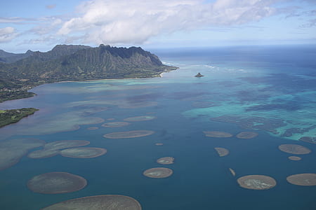 aerial photography of body of water thumbnail