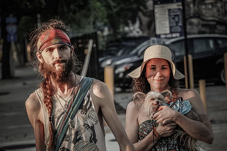 Couple In Brown Bohemian Tops thumbnail