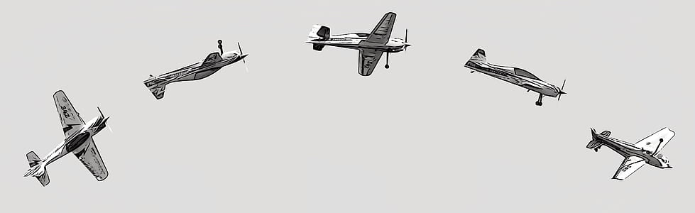 greyscale fighter planes thumbnail