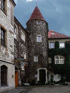 black and gray concrete house under cloudy sky thumbnail