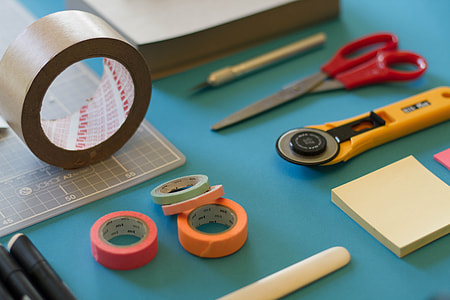 color, tapes, scissor, cutter thumbnail