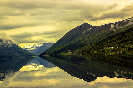 landscape, mountains, nature, sky thumbnail