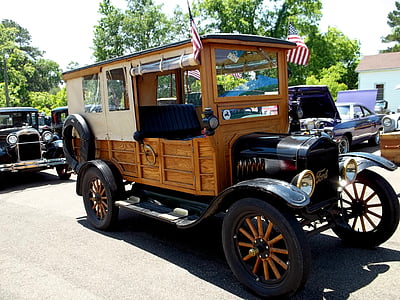 classic brown and black Ford Model A thumbnail