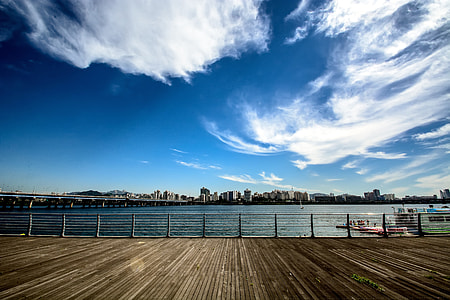 landscape photo of a body of water and blue sky thumbnail