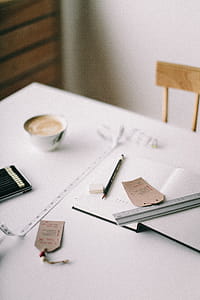 Selective Focus Photo of Pencil on Top of Book and Ruler thumbnail