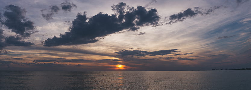 sea, dawn, nature, sky thumbnail