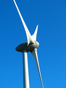 low angle photography of white and grey windmill thumbnail