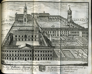 Engraving of Christ Church 1742 thumbnail